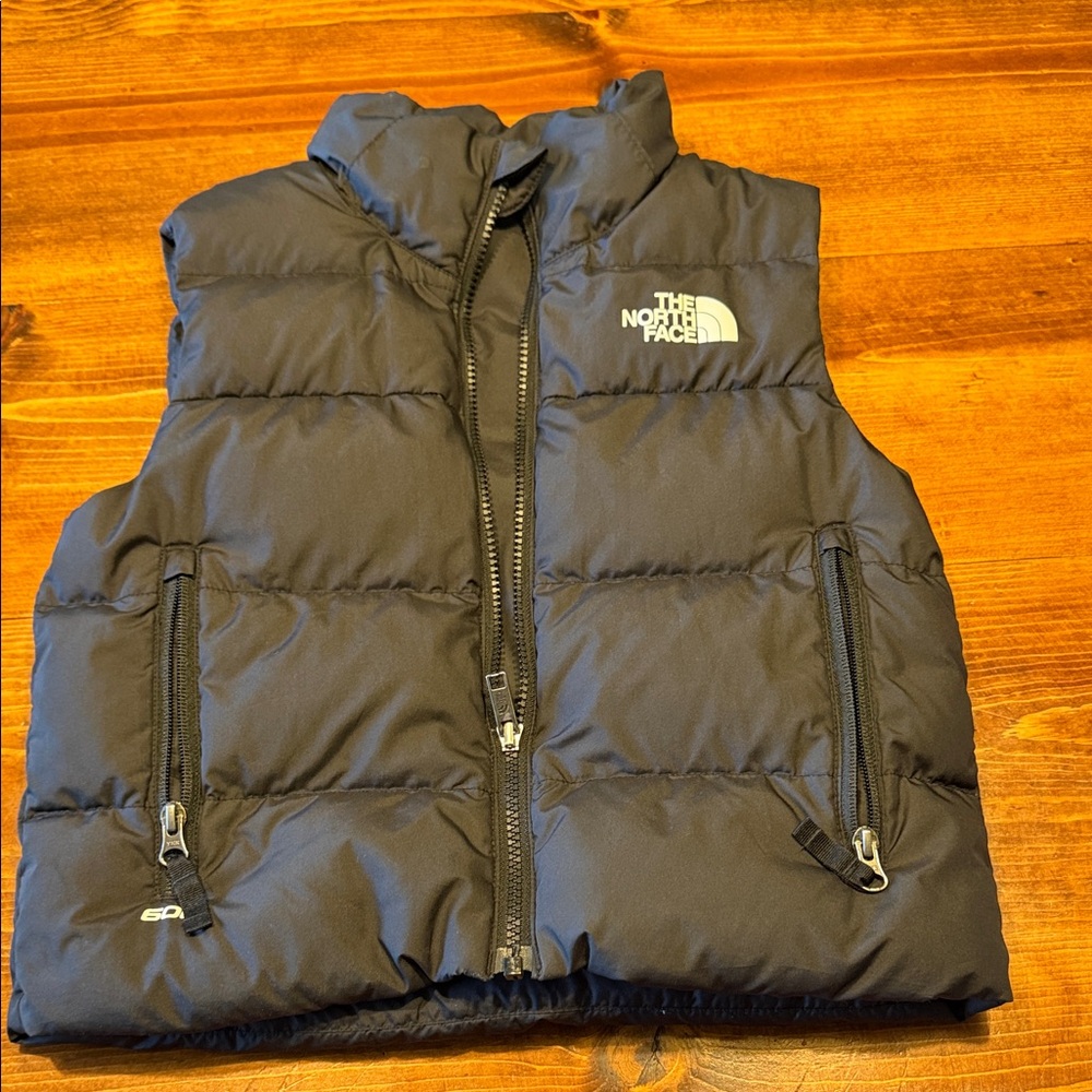 The North Face Kids Dark Gray Puffer Vest